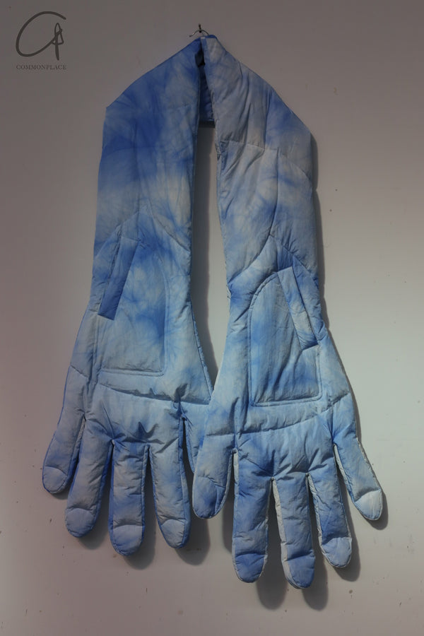 CHENPENG Lover's Embrace Big Hand Down Scarf CP19AWA003CPC352 Mist Blue PCP003